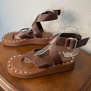 ASOS DEGIGN chunky studded sandals 6